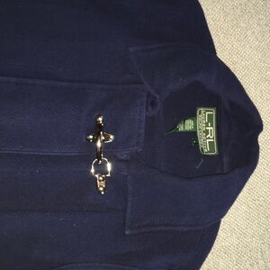 Lauren Ralph Lauren Women's Navy Vest L